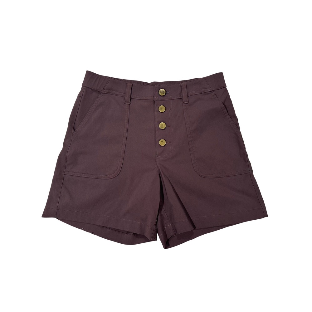 TOAD&CO Rover High Rise Short Burgundy Button Fly Women's Size 4